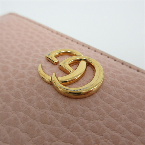 GUCCI Petit Marmont Card Case Holder Business Pink Leather - Picture 5 of 11
